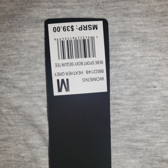 bebe Mesh Sleeve Sports Shirt - Picture 6 of 7